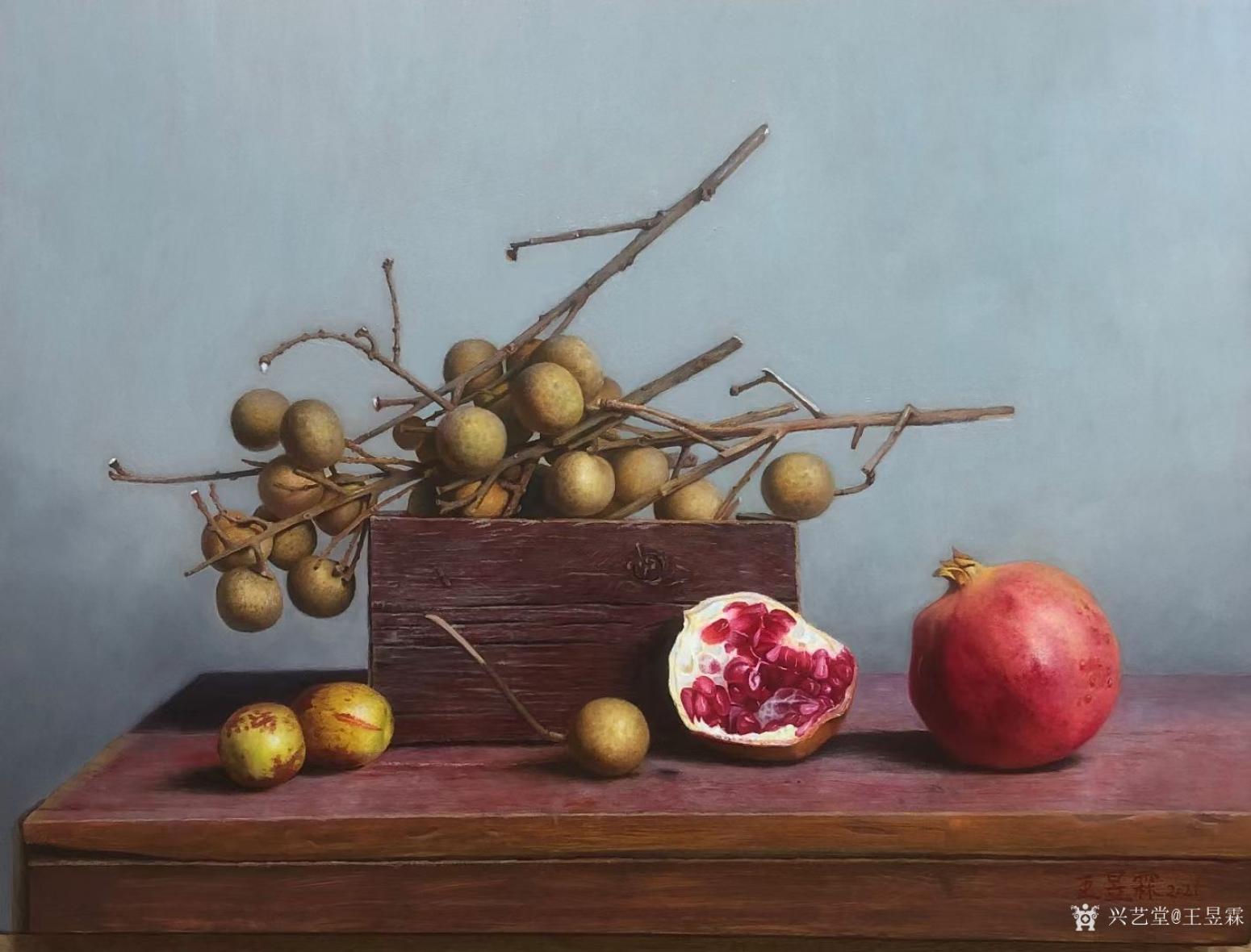 王昱霖油画作品《岁月的痕迹（一）》