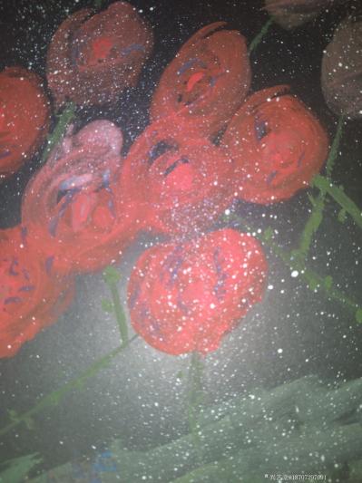 老刘收藏-暗夜里的十六朵玫瑰，每一枝都向往光明
Sixteen roses in the【图1】