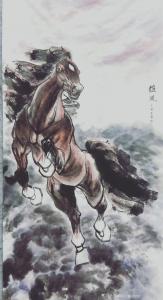 15024848081国画作品《雄风》价格80.00元