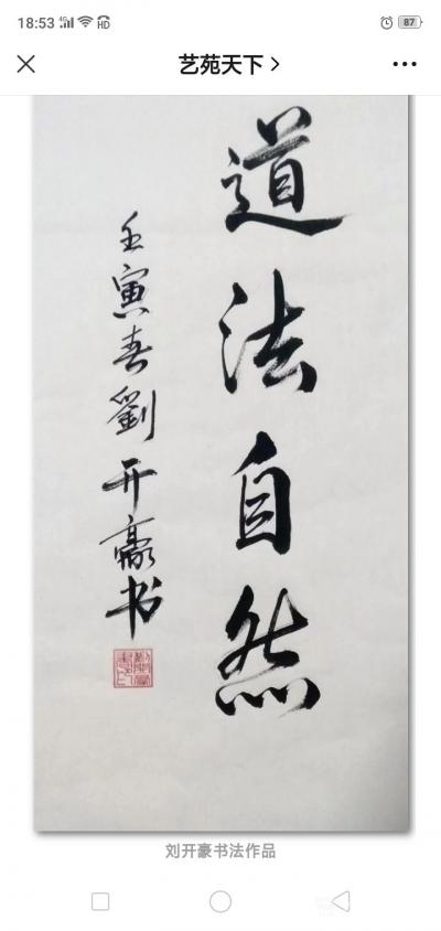 刘开豪荣誉-2022年5月25日网易新闻 艺苑天下报道 新时代文化传承践行者一一刘开豪书画作【图7】