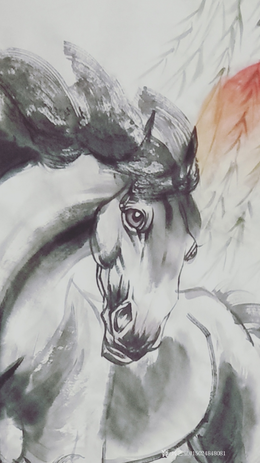 15024848081国画作品《春风得意》【图0】