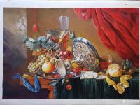 艺术家黎群日记:静物油画欣赏，尺寸60X90㎝，在生活中，通过绘画展示着生活【图4】
