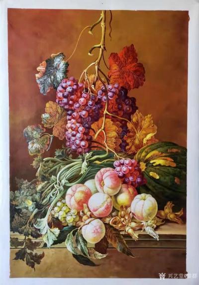 黎群日记-静物油画欣赏，尺寸60X90㎝，在生活中，通过绘画展示着生活的小天地，如此小的一【图6】