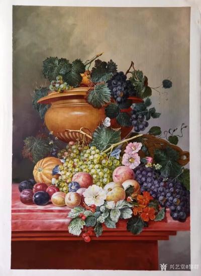 黎群日记-静物油画欣赏，尺寸60X90㎝，在生活中，通过绘画展示着生活的小天地，如此小的一【图7】