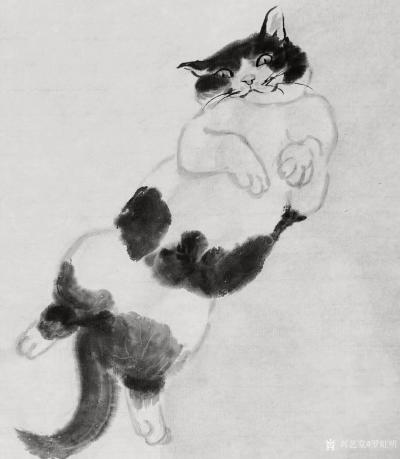 罗虹明日记-这两天画了个小手卷《懒猫》系列，像呆在家里的你吗？疫情反复，没事别乱跑，呆在家里【图8】