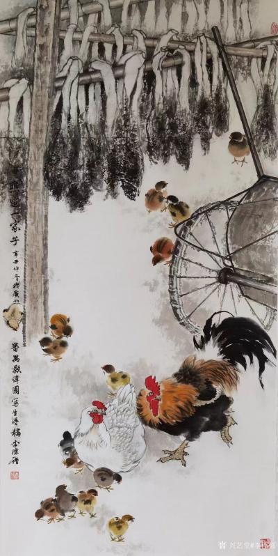 李伟强荣誉-近日，拙作国画花鸟画《瞧这一家子》，入选岭南画派“三杰”祖师爷二高一陈的陈树人纪【图5】