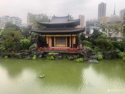 石广生收藏-“粤剧题材通草画作品展”观感。
日前应邀，冒雨前往位于广州永庆坊内的广东粤剧博【图1】