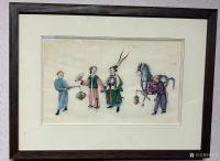 艺术家石广生收藏:“粤剧题材通草画作品展”观感。
日前应邀，冒雨前往位于广州【图1】