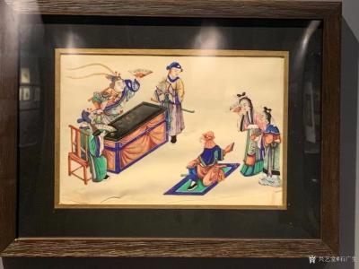 石广生收藏-“粤剧题材通草画作品展”观感。
日前应邀，冒雨前往位于广州永庆坊内的广东粤剧博【图3】