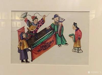 石广生收藏-“粤剧题材通草画作品展”观感。
日前应邀，冒雨前往位于广州永庆坊内的广东粤剧博【图5】
