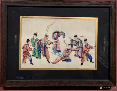 石广生收藏-“粤剧题材通草画作品展”观感。
日前应邀，冒雨前往位于广州永庆坊内的广东粤剧博【图6】