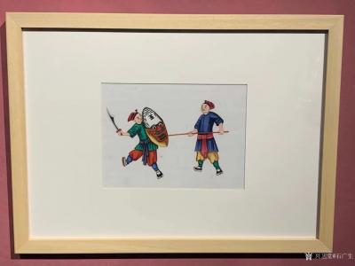 石广生收藏-“粤剧题材通草画作品展”观感。
日前应邀，冒雨前往位于广州永庆坊内的广东粤剧博【图8】