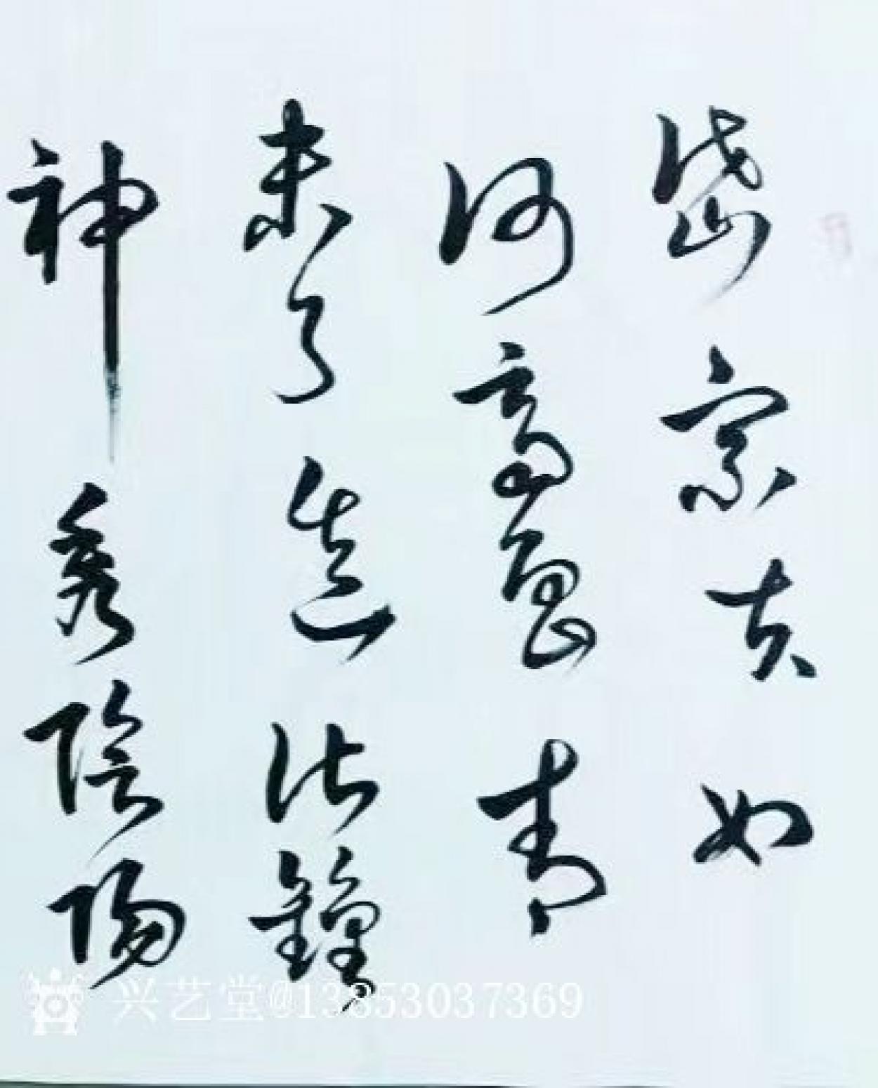 13853037369书法作品《杜甫诗望岳》【图0】