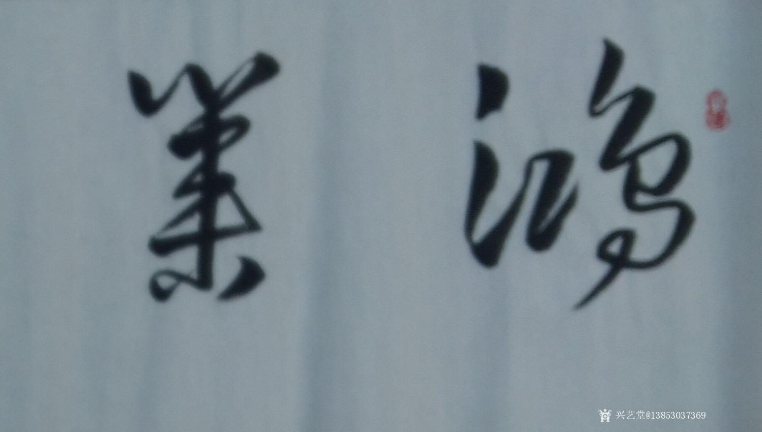 13853037369书法作品《鸿业腾飞》【图0】