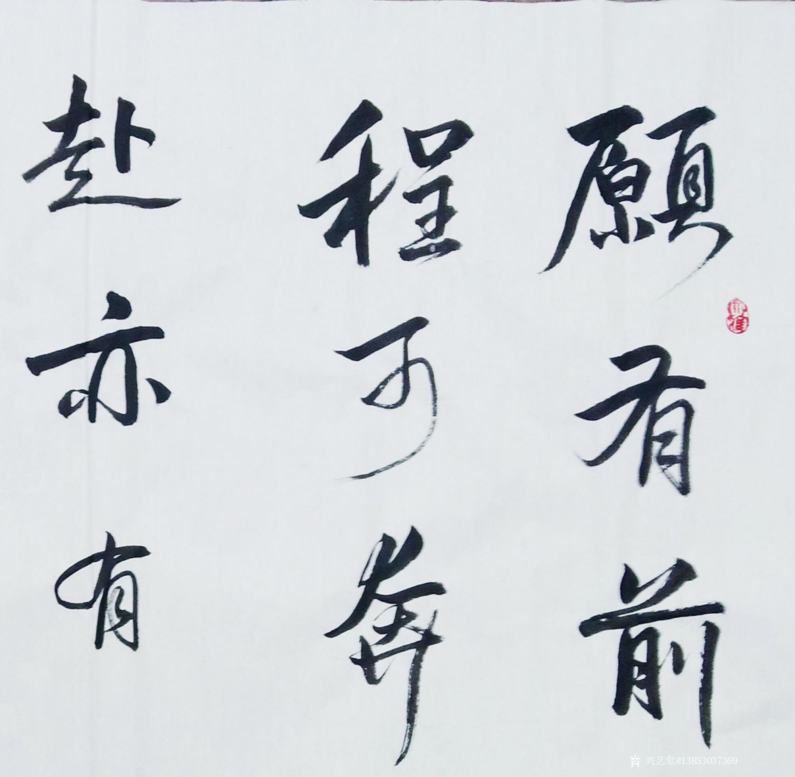 13853037369书法作品《愿有前程可奔赴》【图0】