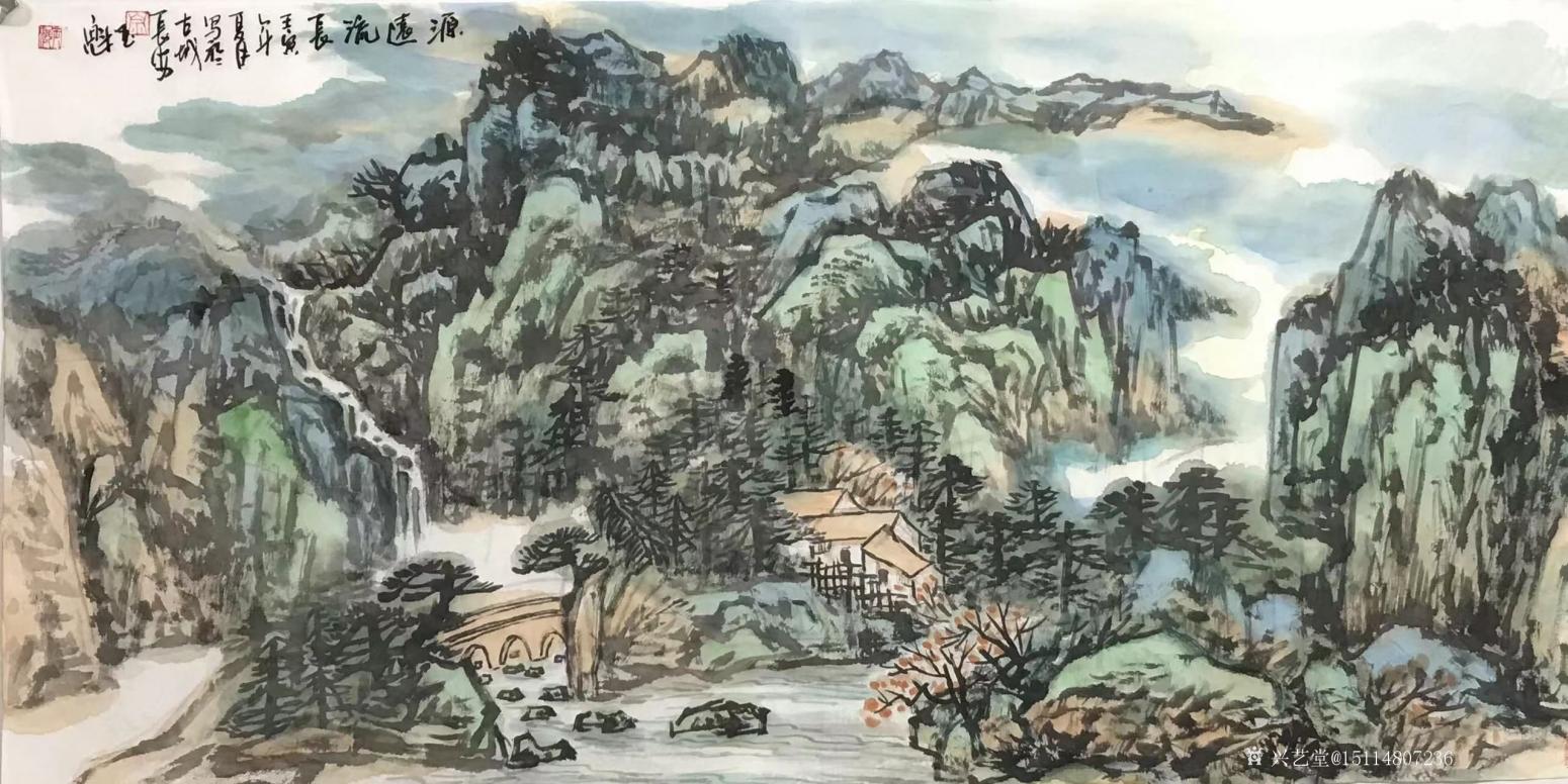 15114807236国画作品《大画家宗玉魁三尺作品》【图0】