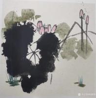 艺术家孙静涛日记:国画花鸟画水墨荷花习作欣赏，孙静涛壬寅年夏月作品。
飒然秋【图1】