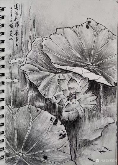 邓烈根日记-乡村外景速写作品《老街小巷》《山村老屋》《乡村路口》《莲洁和畅》《山村风情》《家【图4】