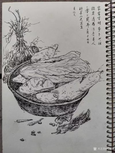 邓烈根日记-乡村外景速写作品《老街小巷》《山村老屋》《乡村路口》《莲洁和畅》《山村风情》《家【图6】