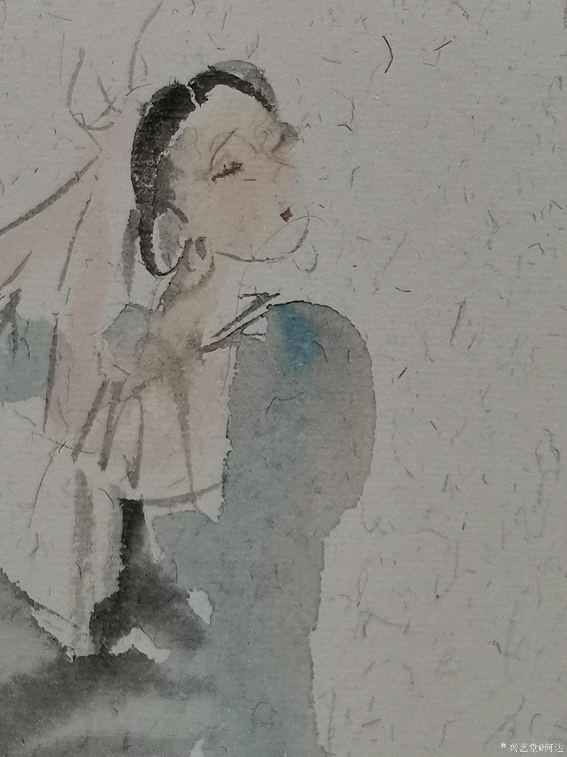 何达国画作品《《禅意小品.惬意》》【图0】