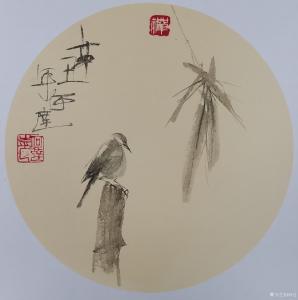 艺术品图片：艺术家何达国画作品名称《《禅意小品.沉思》》议价