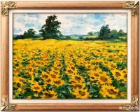 艺术家叶向阳收藏:油画作品《繁花似锦》，著名旅加拿大油画家、我的好朋友老同学刘【图2】