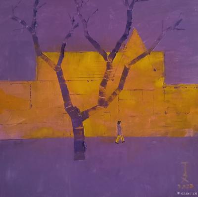 丁文辉日记-作品《邑之道5》
紫气东来今犹在，道法天地势人为。
逍遥独步在画中，自古乾坤【图1】