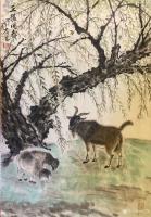 艺术家石广生日记:拟方师笔意，得画《三阳开泰》，又吟一诗，延伸画外之意。诗曰：【图0】