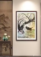 艺术家石广生日记:拟方师笔意，得画《三阳开泰》，又吟一诗，延伸画外之意。诗曰：【图2】