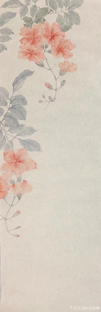 马晓薇收藏-国画工笔画网课，学员作品欣赏。
《新花引蔓瓦墙出，老来万缕是秋思》
《长条故【图3】