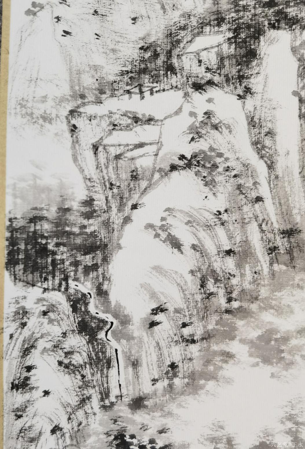 王永国画作品《水墨山水》【图2】