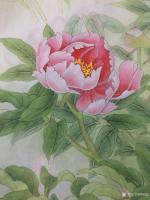 艺术家林丽姐日记:有邻居看见我的画，然后在议论，这个画好漂亮呀。工笔画确实漂亮【图0】