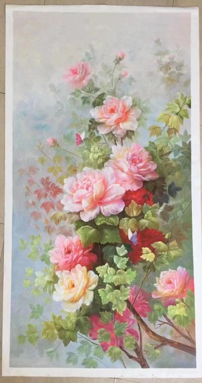 林丽姐日记-学画前，总感觉油画色彩比国画鲜艳，好看。现在觉得国画淡雅漂亮。看到油画就忍不住要【图1】