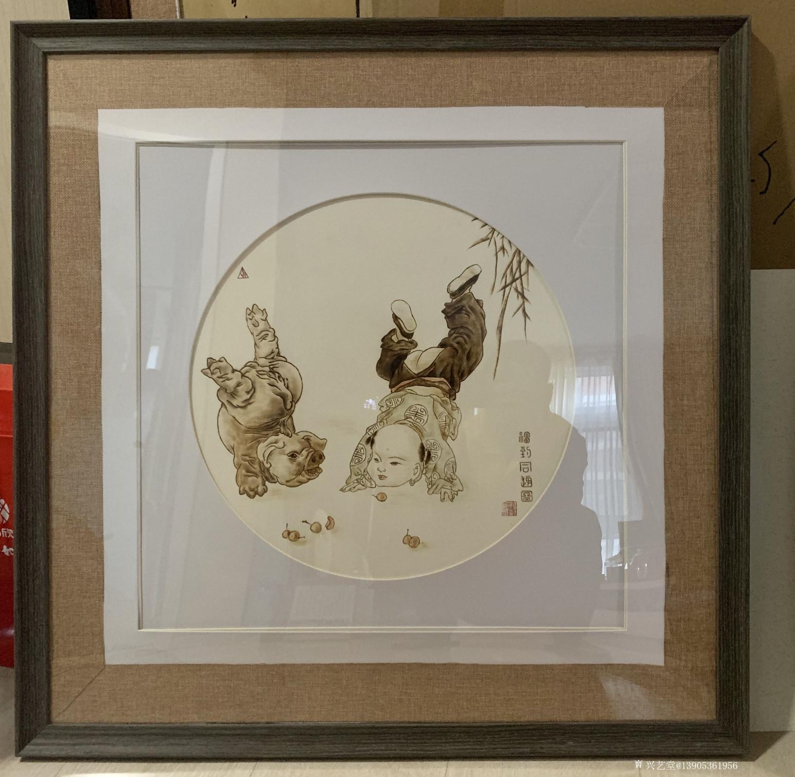 13905361956手工作品《《福到童趣图》》【图0】