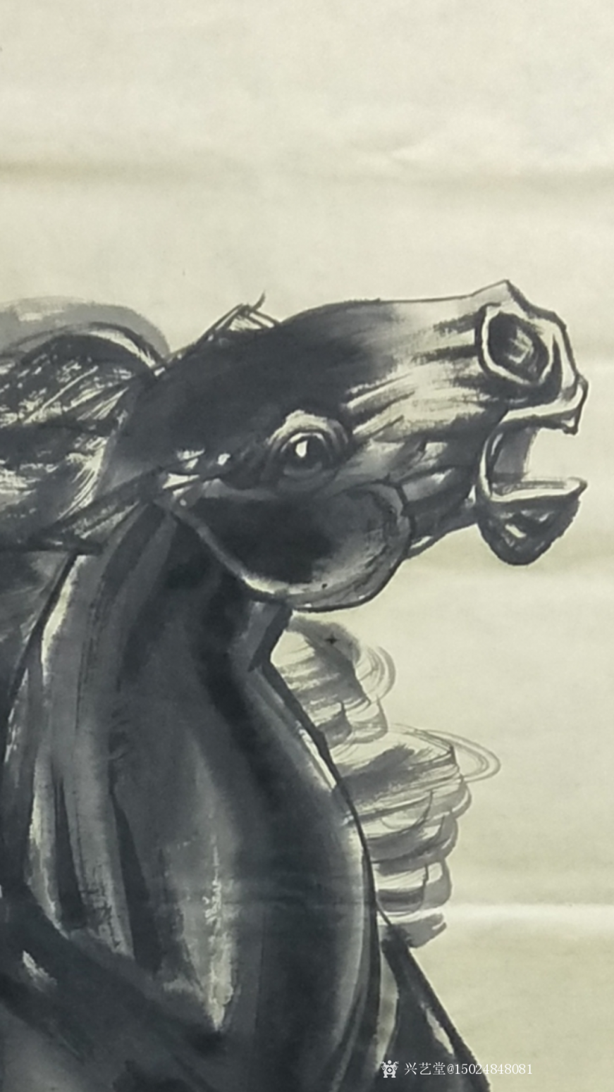 15024848081国画作品《天马行空》【图0】