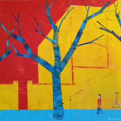 丁文辉日记-《邑之道8》
泽门中山树，郁郁济大国。
待等百年后，今昔中国梦。【图1】