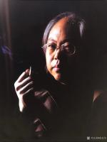 艺术家张近生生活:师祖张大千先生侄孙-张之先师兄2008年在黄山为本人拍摄的照【图0】