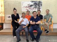 艺术家罗树辉生活:国画花鸟画联作《经霜压雪》，壬寅年秋月，石广生题词：“经霜压【图1】