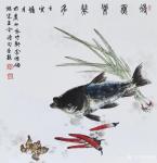 李伟强日志-国画花鸟画斗方《独占芬芳图》等八幅作品，壬寅年冬月李伟强画。【图3】