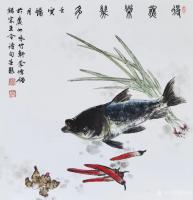 艺术家李伟强日记:国画花鸟画斗方《独占芬芳图》等八幅作品，壬寅年冬月李伟强画。【图2】