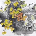 李伟强日志-国画花鸟画《无花果》，壬寅年冬月李伟强画并记于咏竹轩。
我【图1】