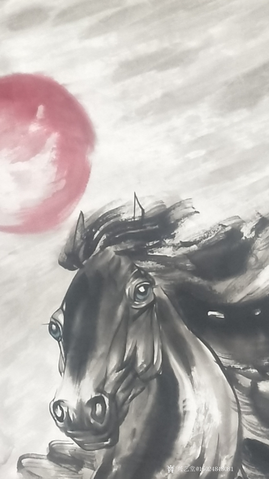 15024848081国画作品《鸿运当头》【图0】