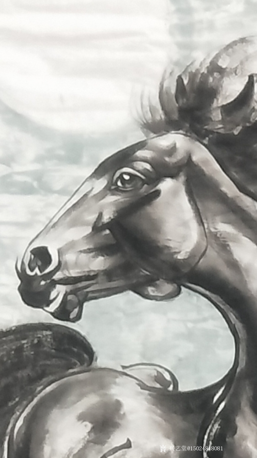 15024848081国画作品《龙马精神》【图0】