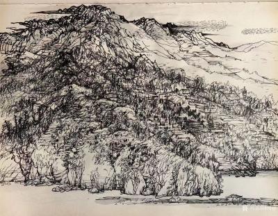 阎敏日记-野景写生《美丽清江》系列作品欣赏。 
路虽远 行则将至，
事虽难 做则必成。【图1】