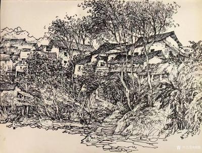 阎敏日记-野景写生《美丽清江》系列作品欣赏。 
路虽远 行则将至，
事虽难 做则必成。【图5】