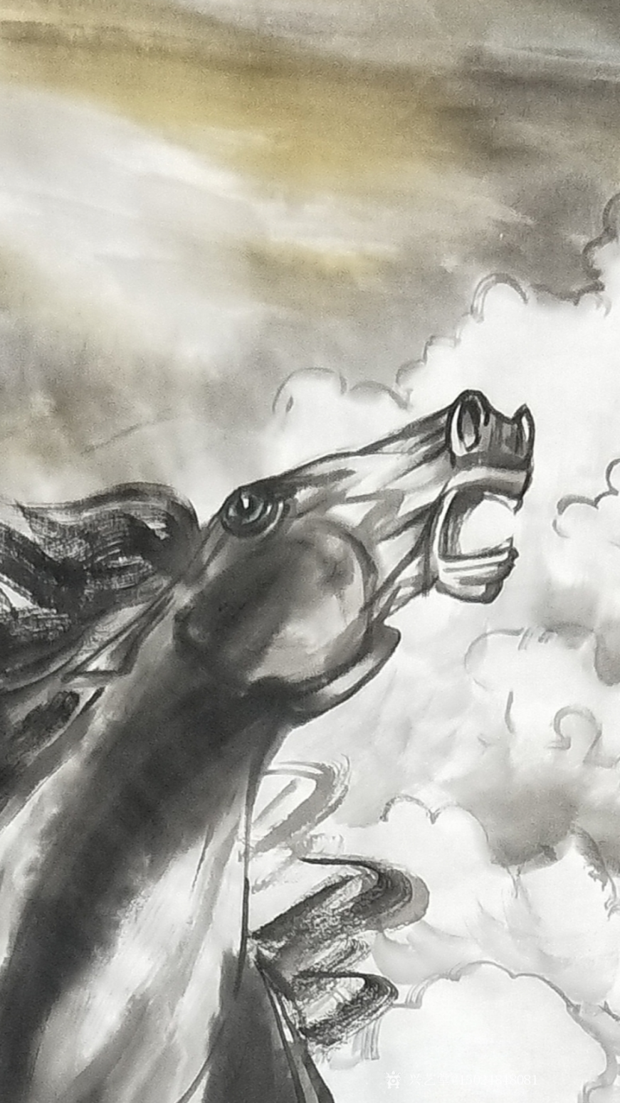 15024848081国画作品《神龙出海》【图1】