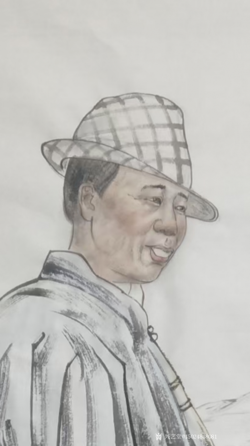 15024848081国画作品《牧人》【图0】