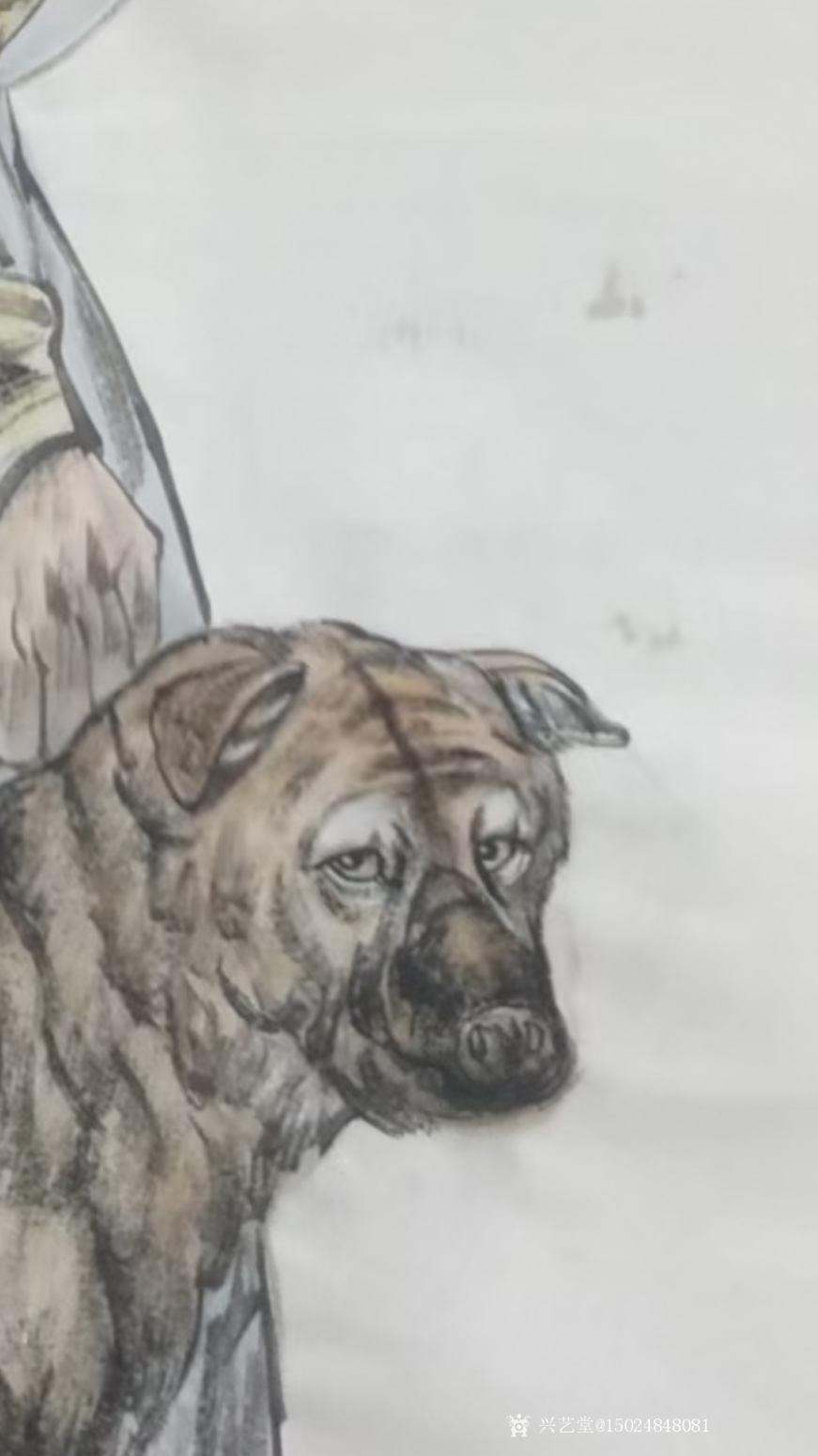 15024848081国画作品《牧人》【图1】