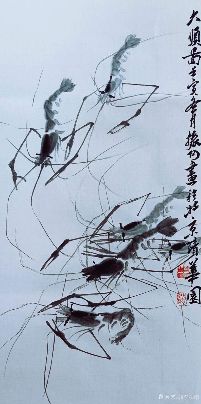 李振阳国画作品《六顺图》