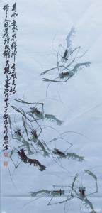 艺术品图片：艺术家李振阳国画作品名称《墨虾》价格1200000.00 元